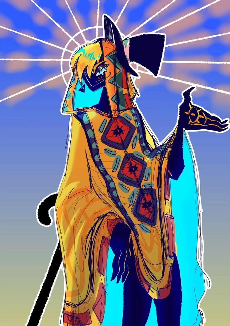 A drawing of human version of Bil Cypher from the show Gravity Falls, made by INK.